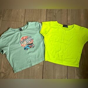 2 crop tops- cute for dance or beyond